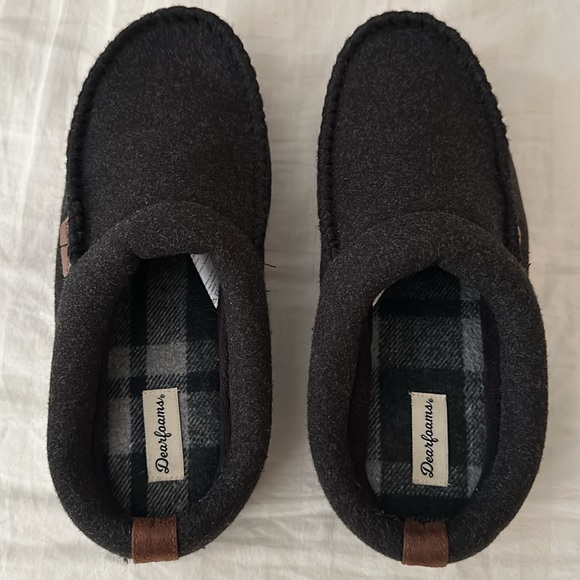 Dearfoams men’s slippers clog room shoes size 9-10 - Picture 2 of 5
